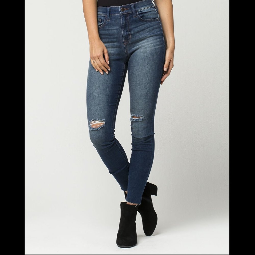 SP Black Label High Rise Distressed Skinny Jeans